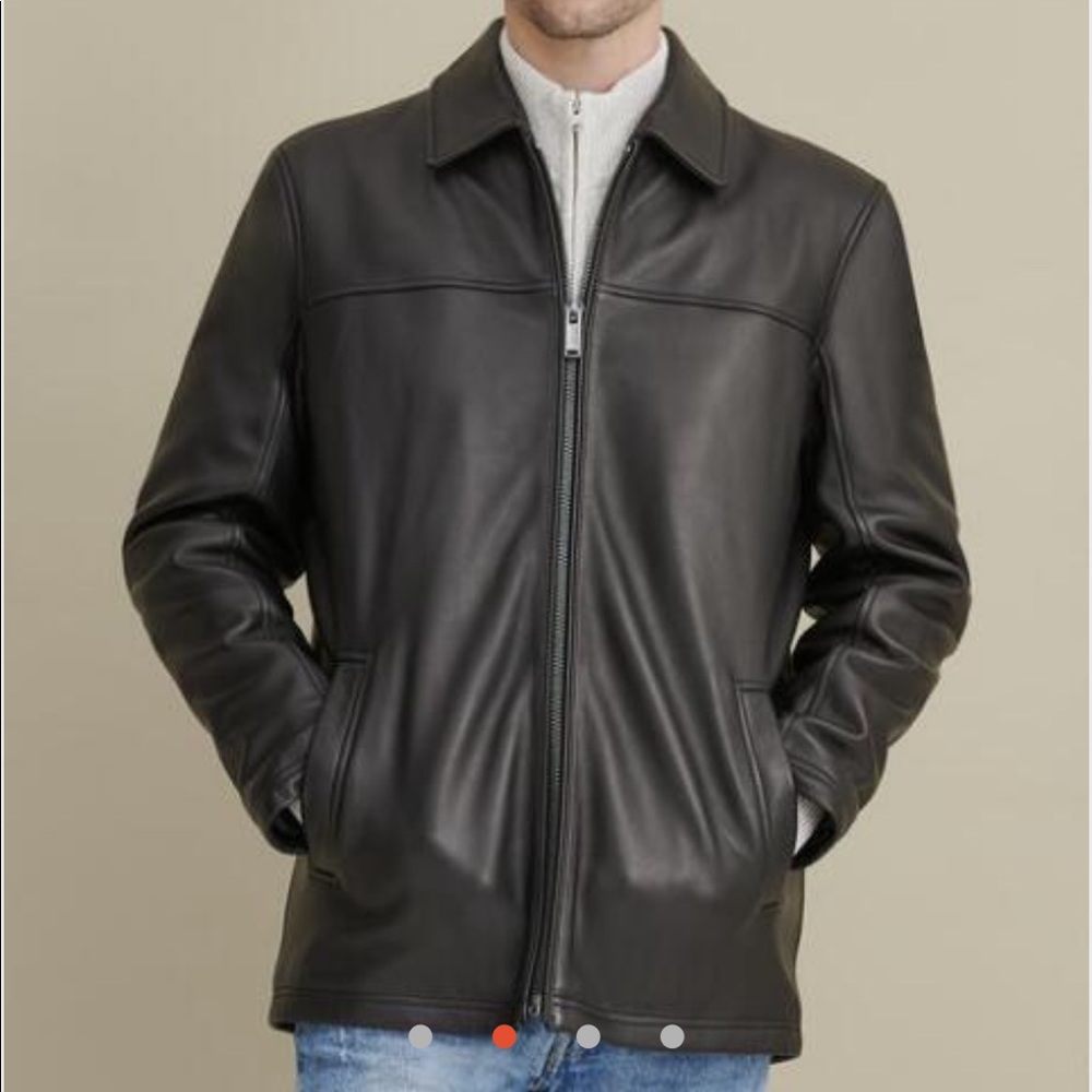 Wilsons Leather Thinsulate lining leather jacket vest 2in1 black mens 2XLT